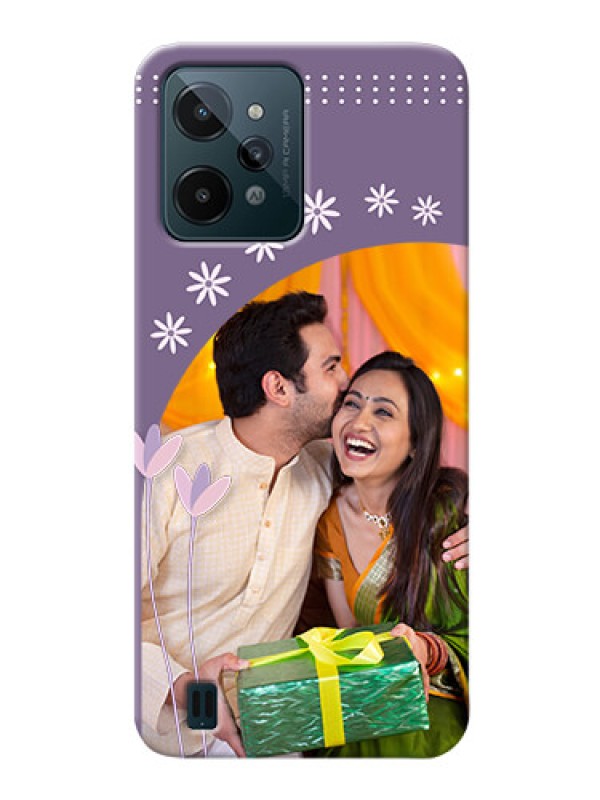 Custom Realme C31 Phone covers for girls: lavender flowers design 