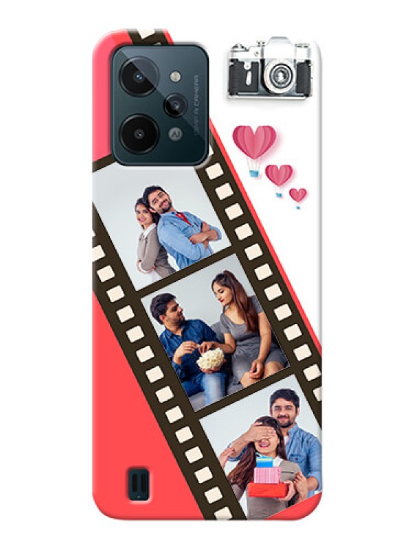 Custom Realme C31 custom phone covers: 3 Image Holder with Film Reel