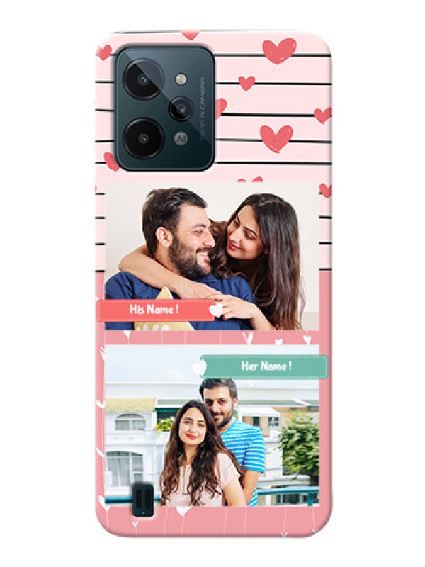 Custom Realme C31 custom mobile covers: Photo with Heart Design