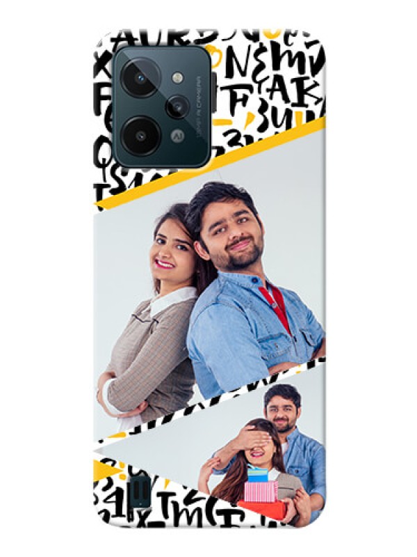 Custom Realme C31 Phone Back Covers: Letters Pattern Design