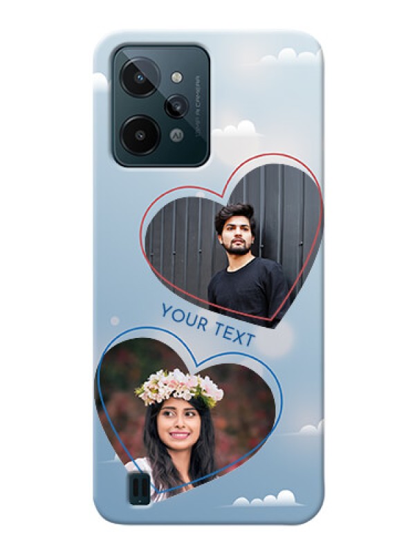 Custom Realme C31 Phone Cases: Blue Color Couple Design 