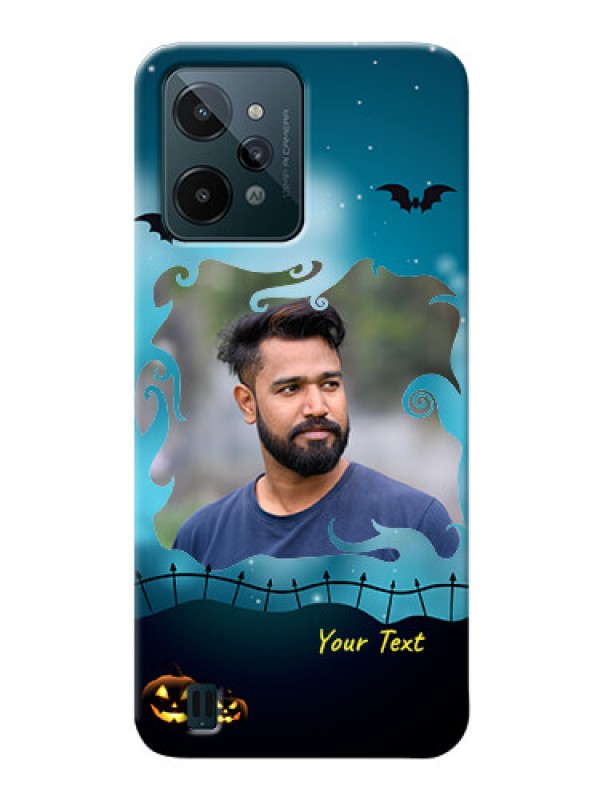 Custom Realme C31 Personalised Phone Cases: Halloween frame design