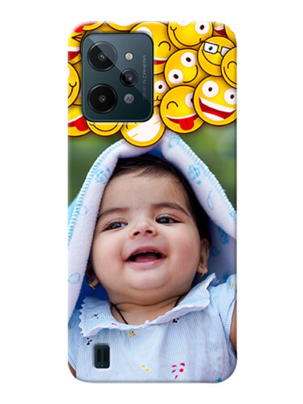 Custom Realme C31 Custom Phone Cases with Smiley Emoji Design