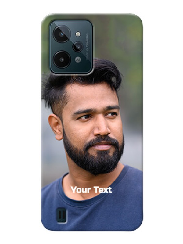Custom Realme C31 Mobile Cover: Photo with Text