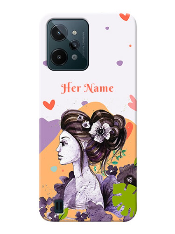 Custom Realme C31 Custom Mobile Case with Woman And Nature Design