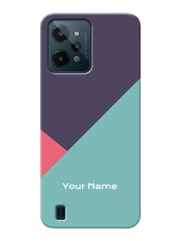 Custom Realme C31 Custom Phone Cases: Tri Color abstract Design