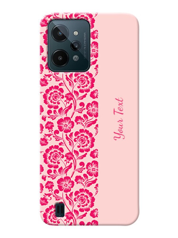 Custom Realme C31 Phone Back Covers: Attractive Floral Pattern Design