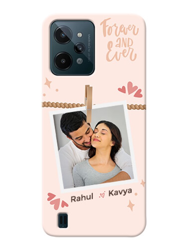 Custom Realme C31 Phone Back Covers: Forever and ever love Design