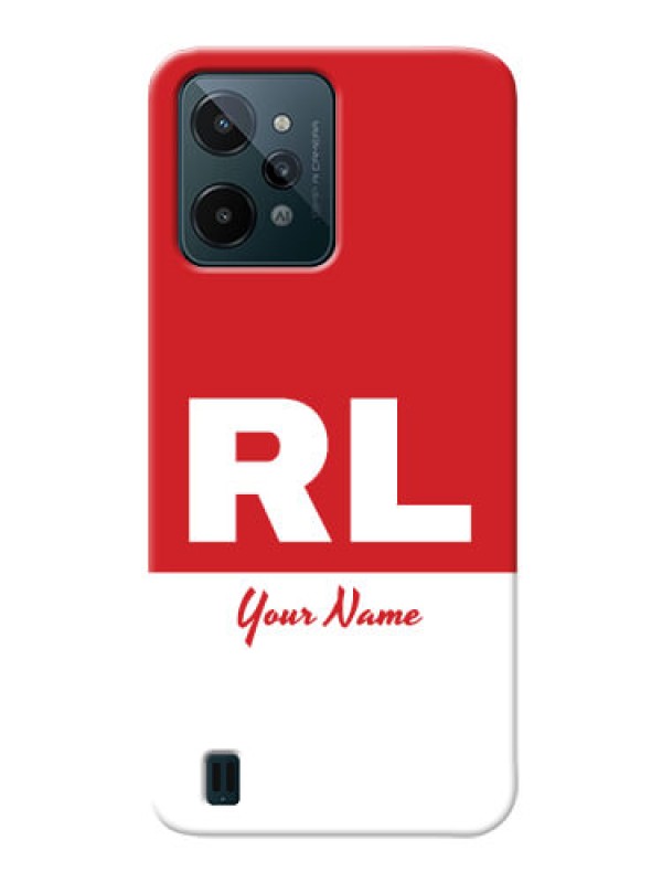Custom Realme C31 Custom Phone Cases: dual tone custom text Design