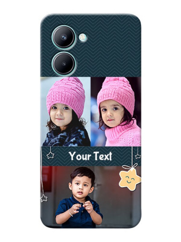 Custom Realme C33 2023 Mobile Back Covers Online: Hanging Stars Design
