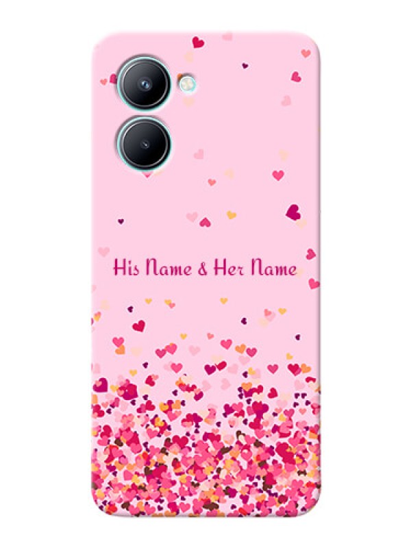 Custom Realme C33 2023 Phone Back Covers: Floating Hearts Design