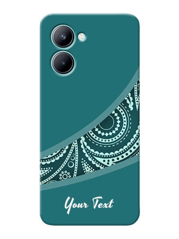 Custom Realme C33 2023 Custom Phone Covers: semi visible floral Design