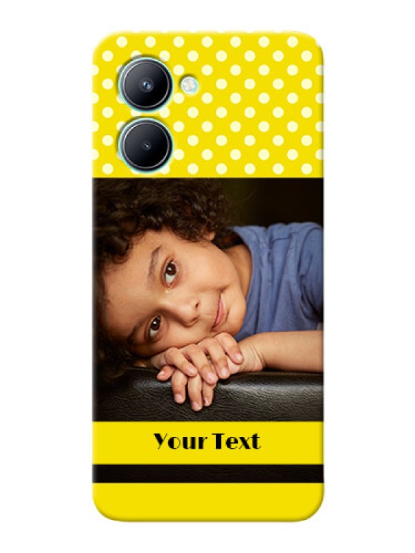 Custom Realme C33 Custom Mobile Covers: Bright Yellow Case Design