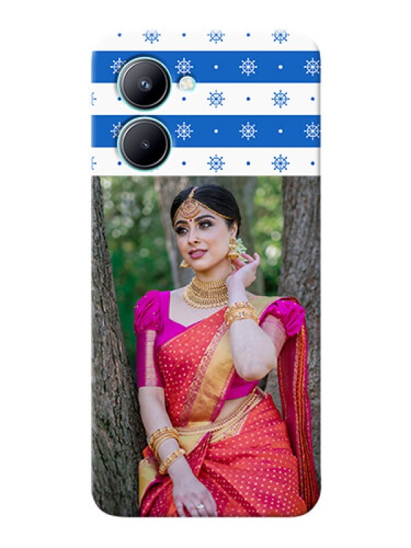 Custom Realme C33 custom mobile covers: Snow Pattern Design