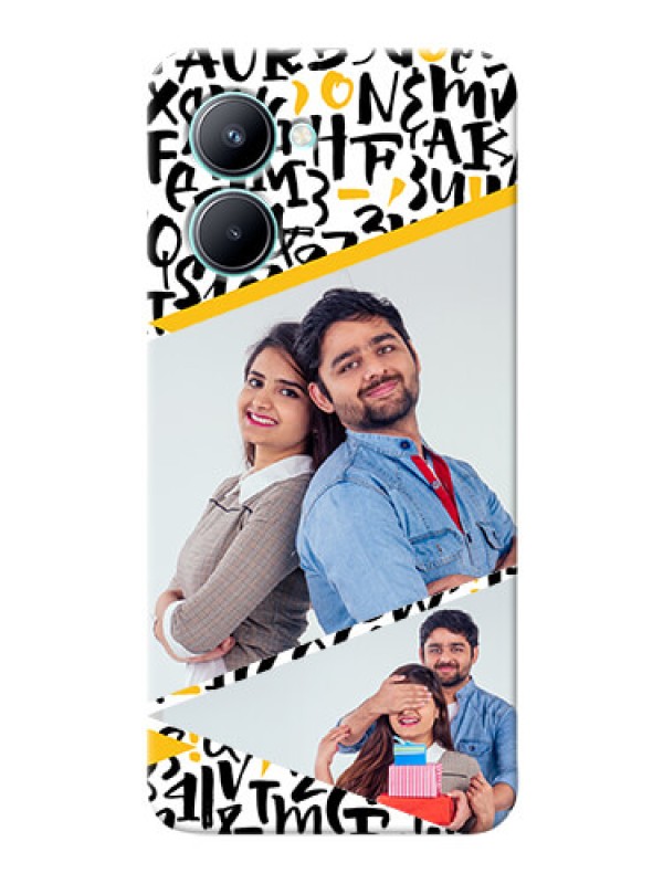 Custom Realme C33 Phone Back Covers: Letters Pattern Design