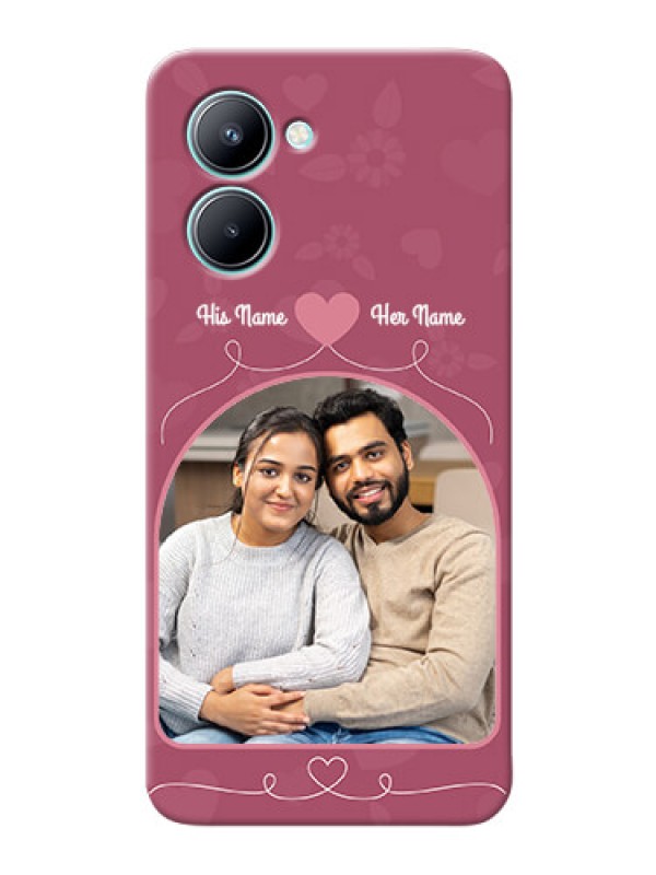 Custom Realme C33 mobile phone covers: Love Floral Design