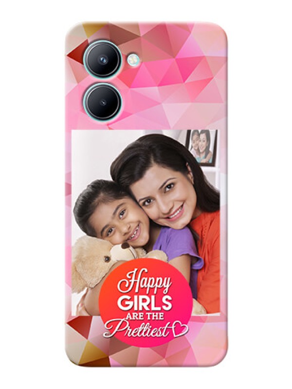 Custom Realme C33 Personalized Phone Covers: Abstract Triangle Design