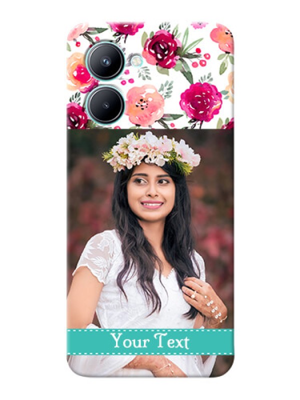 Custom Realme C33 Personalized Mobile Cases: Watercolor Floral Design