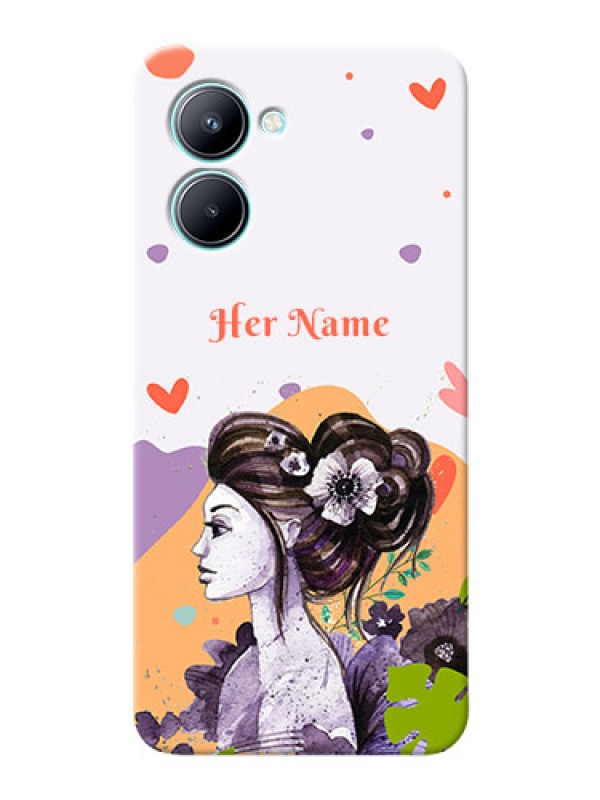 Custom Realme C33 Custom Mobile Case with Woman And Nature Design