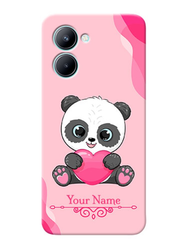 Custom Realme C33 Mobile Back Covers: Cute Panda Design