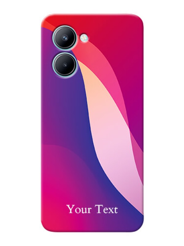 Custom Realme C33 Mobile Back Covers: Digital abstract Overlap Design