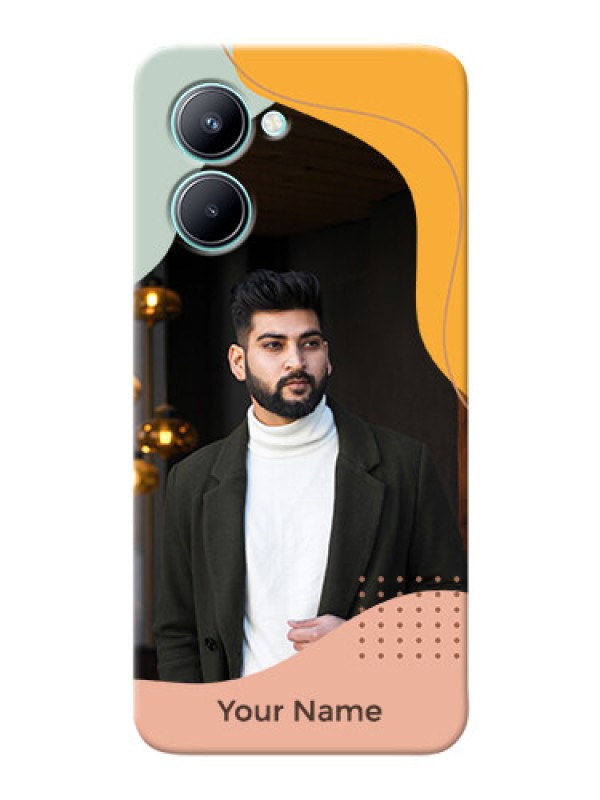 Custom Realme C33 Custom Phone Cases: Tri-coloured overlay design