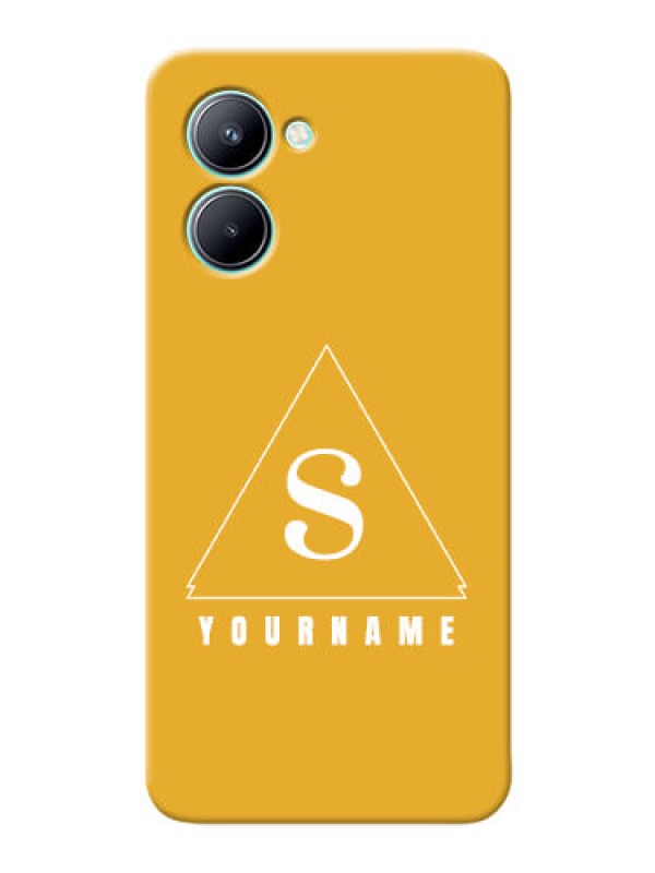 Custom Realme C33 Custom Mobile Case with simple triangle Design