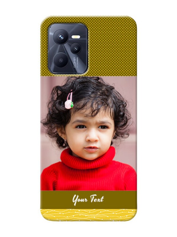 Custom Realme C35 custom mobile back covers: Simple Green Color Design