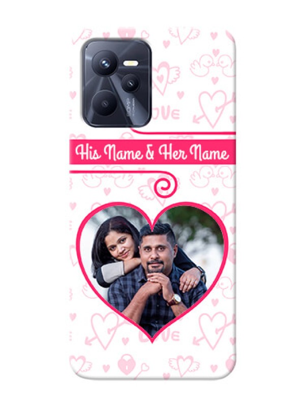 Custom Realme C35 Personalized Phone Cases: Heart Shape Love Design