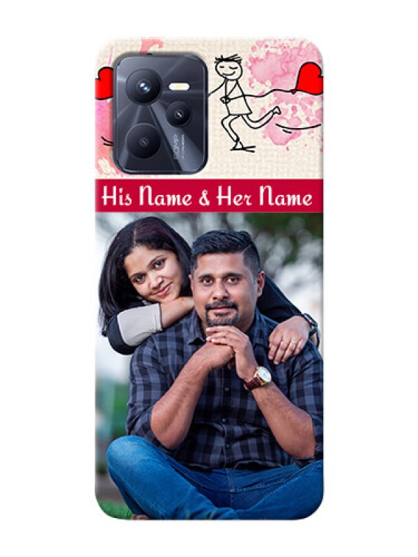 Custom Realme C35 phone back covers: You and Me Case Design
