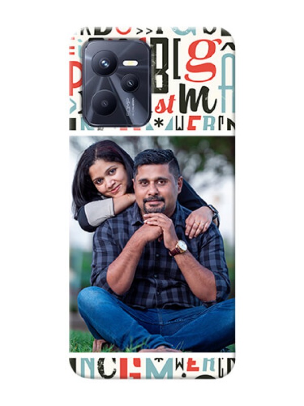Custom Realme C35 custom mobile phone covers: Alphabet Design
