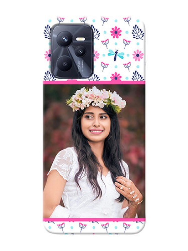 Custom Realme C35 Mobile Covers: Colorful Flower Design
