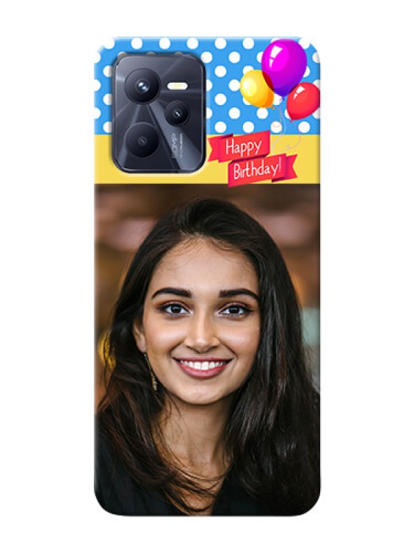 Custom Realme C35 custom mobile back covers: Happy Birthday Design