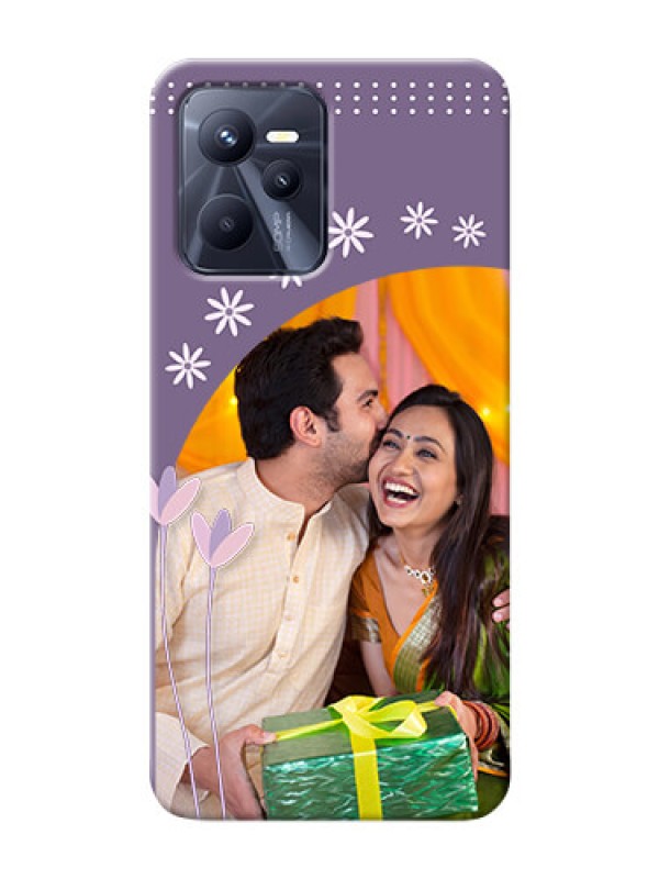 Custom Realme C35 Phone covers for girls: lavender flowers design 