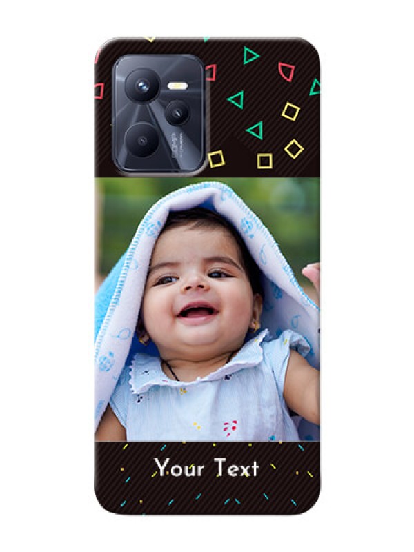 Custom Realme C35 custom mobile cases with confetti birthday design