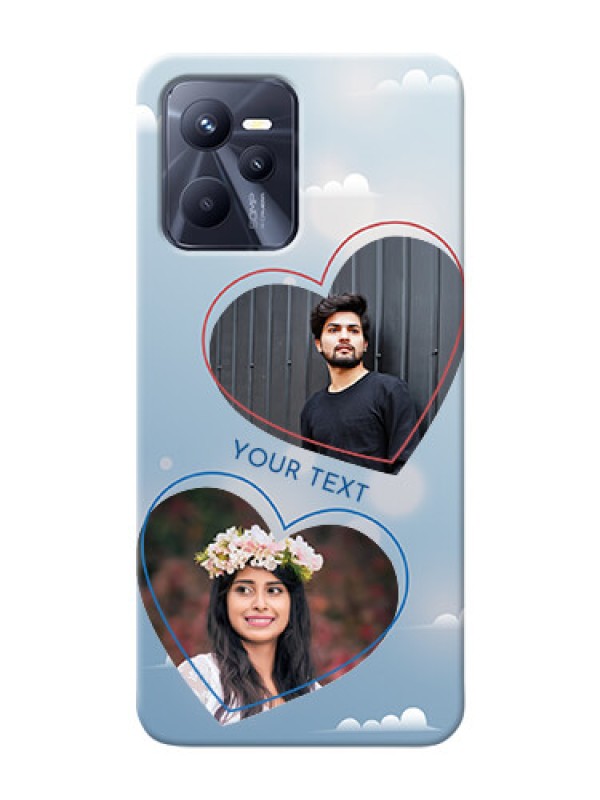 Custom Realme C35 Phone Cases: Blue Color Couple Design 