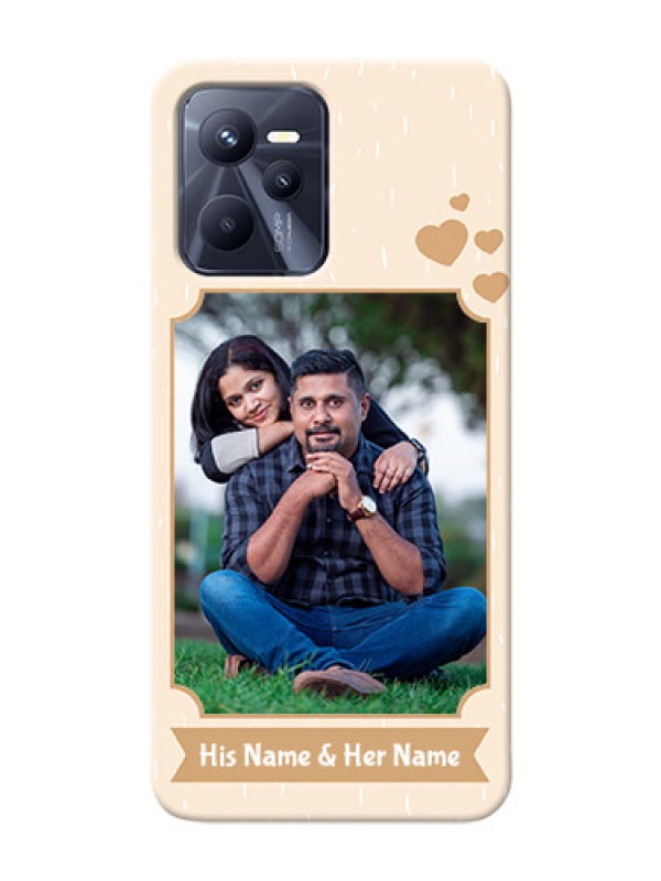 Custom Realme C35 mobile phone cases with confetti love design 