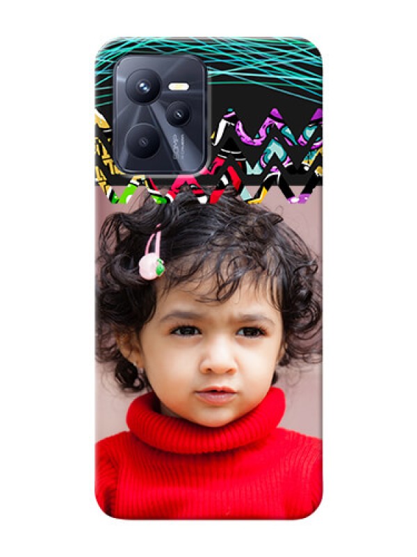 Custom Realme C35 personalized phone covers: Neon Abstract Design