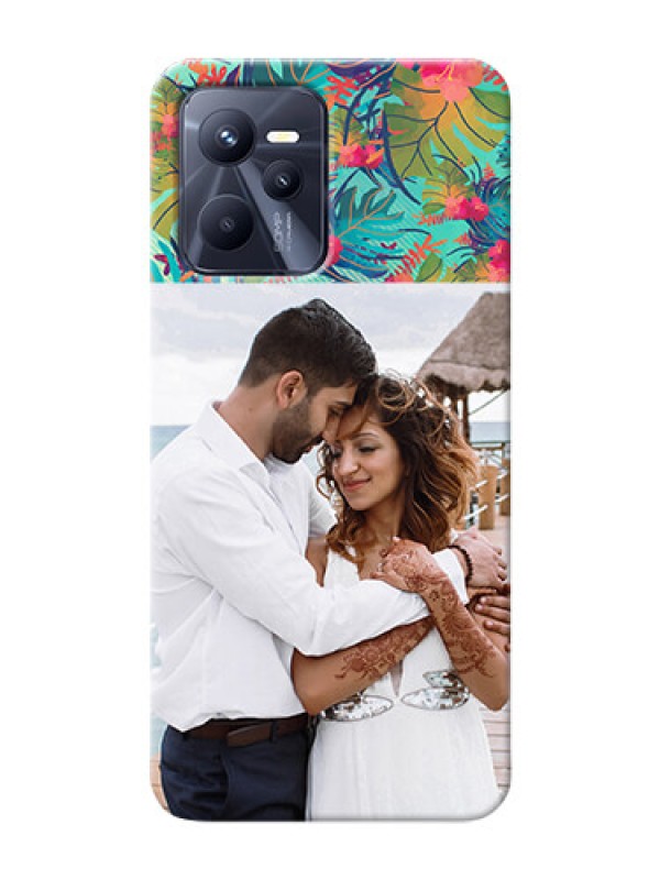 Custom Realme C35 Personalized Phone Cases: Watercolor Floral Design