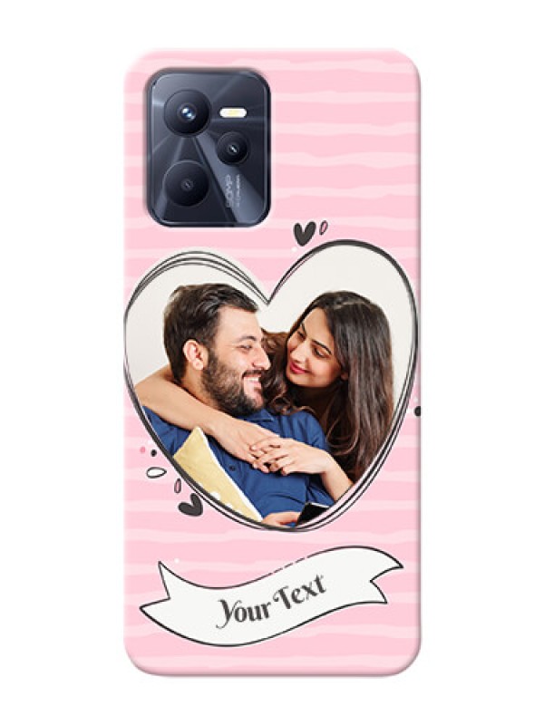 Custom Realme C35 custom mobile phone covers: Vintage Heart Design