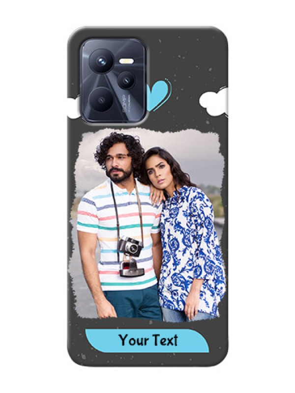 Custom Realme C35 Mobile Back Covers: splashes with love doodles Design