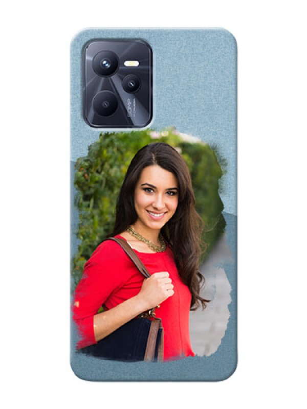 Custom Realme C35 custom mobile phone covers: Grunge Line Art Design