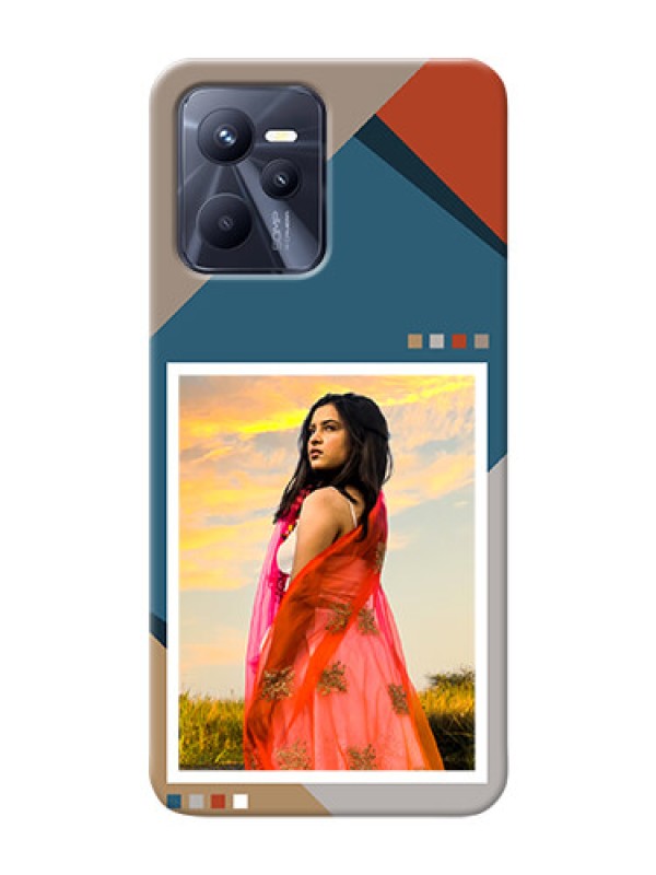 Custom Realme C35 Mobile Back Covers: Retro color pallet Design