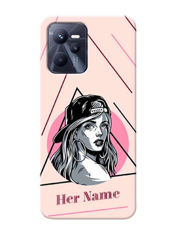 Custom Realme C35 Custom Phone Cases: Rockstar Girl Design