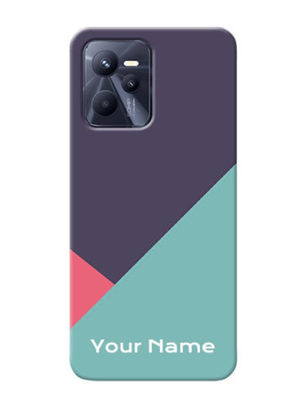 Custom Realme C35 Custom Phone Cases: Tri Color abstract Design