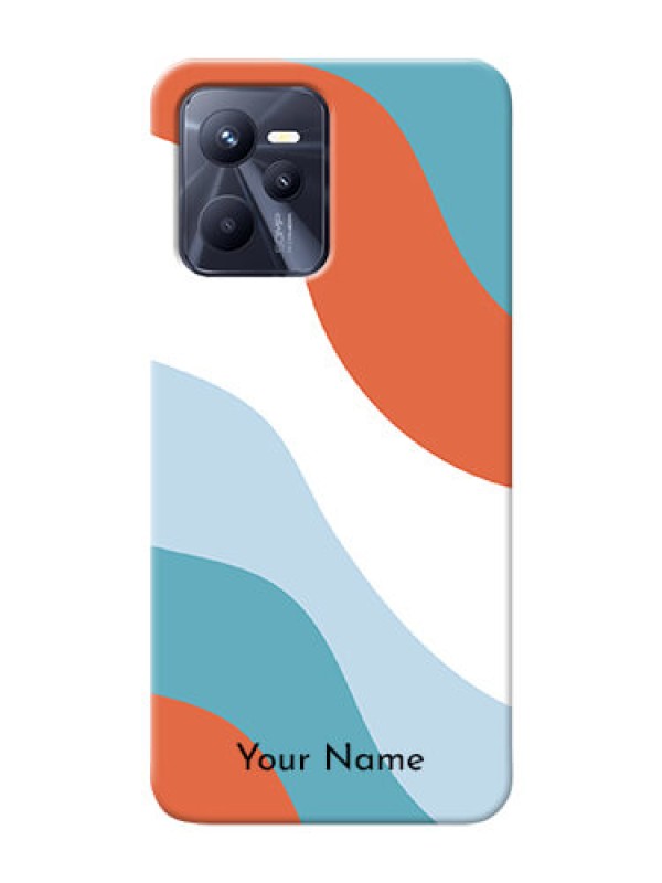Custom Realme C35 Mobile Back Covers: coloured Waves Design