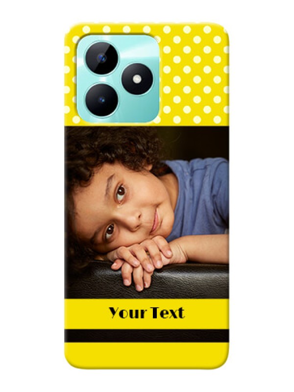 Custom Realme C51 Custom Mobile Covers: Bright Yellow Case Design