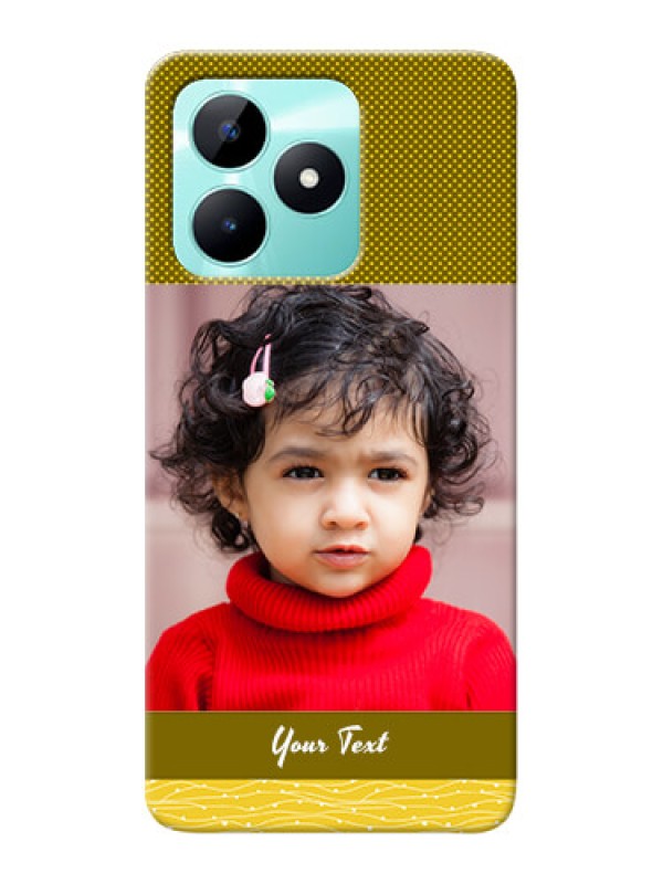 Custom Realme C51 custom mobile back covers: Simple Green Color Design