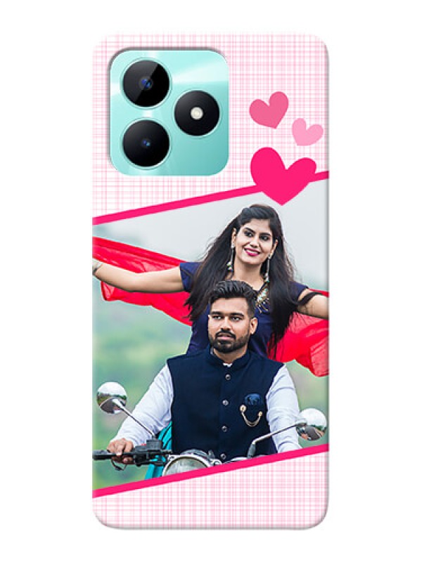 Custom Realme C51 Personalised Phone Cases: Love Shape Heart Design