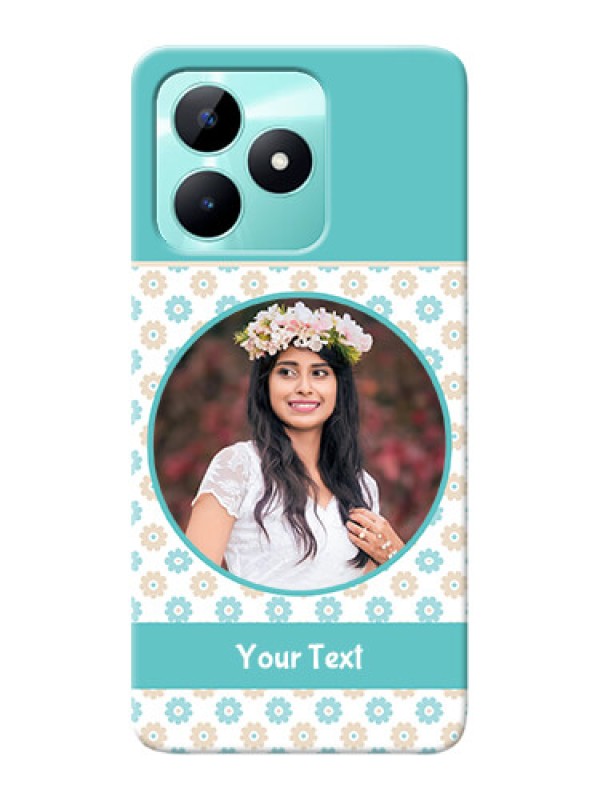 Custom Realme C51 Custom Mobile Back Covers: Beautiful Flowers Design